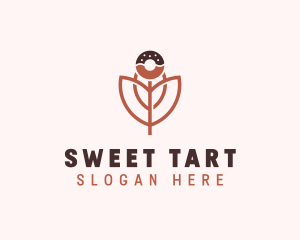 Donut Flower Confectionery logo design