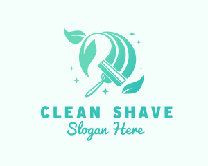 Sanitation Cleaning Wiper logo design