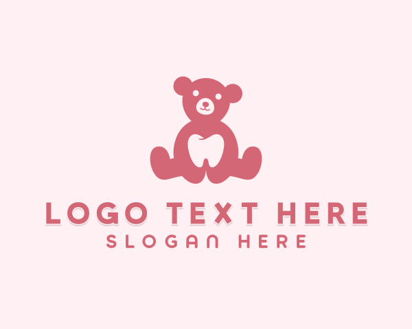 Tooth Dentist Bear logo