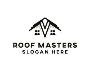 House Roofing Realty logo design