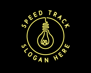Neon Light Bulb Signage logo