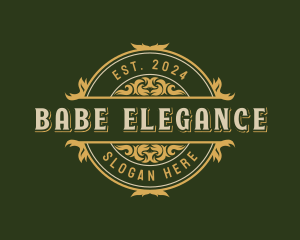 Elegant Ornamental Premium logo design