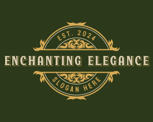 Elegant Ornamental Premium logo design