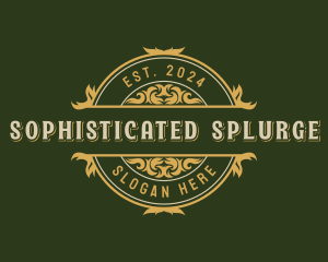 Elegant Ornamental Premium logo design