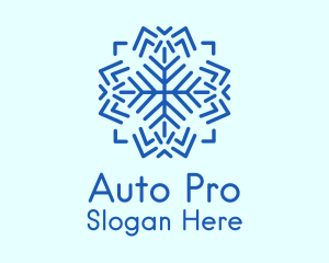 Winter Weather Snowflake Logo