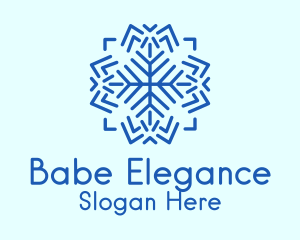 Winter Weather Snowflake Logo