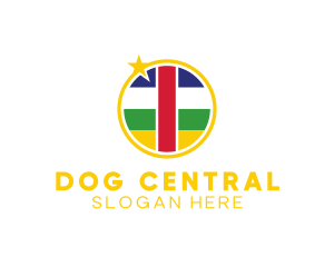 Central African Flag logo design