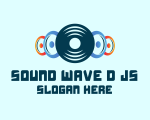 Vinyl Record Speakers logo design