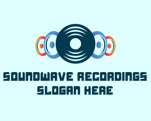 Vinyl Record Speakers logo design