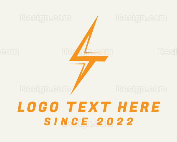 Electrician Voltage Power Logo