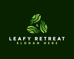 Herbal Leaves Therapy logo design