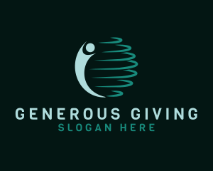 Global People Charity logo design
