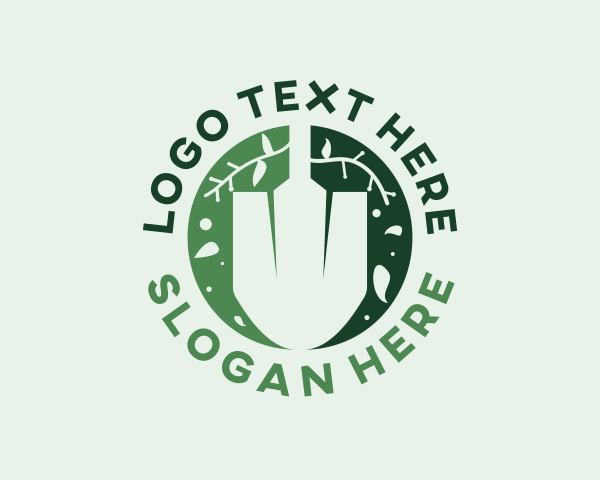 Lawn Shovel Gardening logo