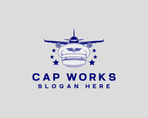 Pilot Cap Aviation logo design