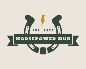 Cowboy Ranch Horseshoe logo design