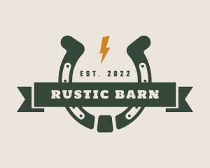 Cowboy Ranch Horseshoe logo design