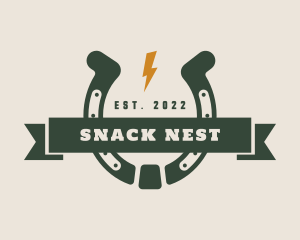 Cowboy Ranch Horseshoe logo design