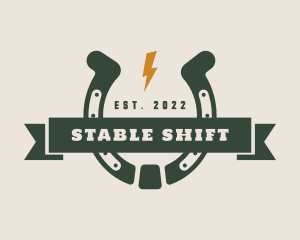 Cowboy Ranch Horseshoe logo design