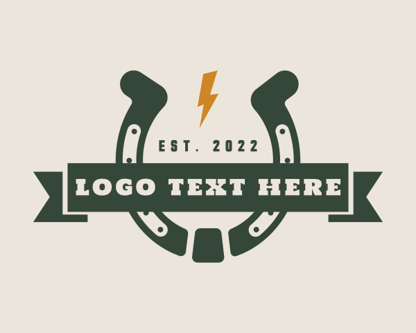 Cowboy Ranch Horseshoe logo