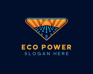 Solar Power Energy logo design