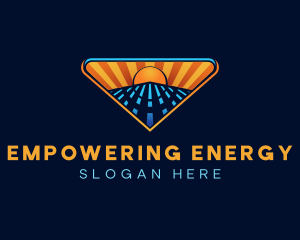 Solar Power Energy logo design