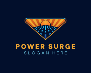 Solar Power Energy logo design