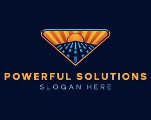 Solar Power Energy logo design