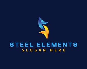 Fabrication Metal Letter S logo