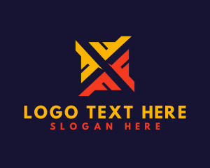 Tech Gaming Letter X logo