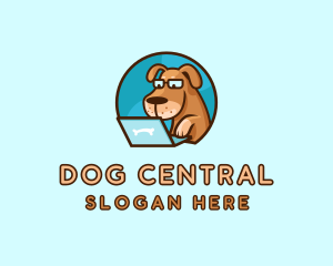 Dog Pet Laptop logo design