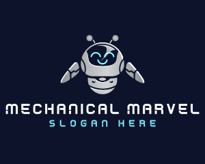 Mechanical Engineering Robot logo design