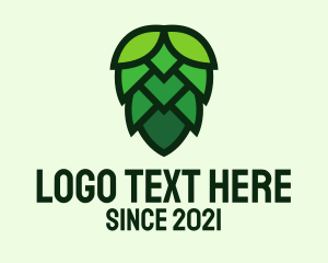 Beer Hops Flower  logo