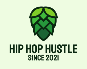 Beer Hops Flower  logo design