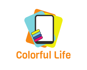 Colorful Tablet Organizer logo design