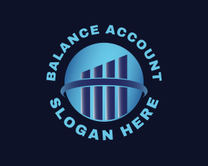 Realty Accounting Chart logo design