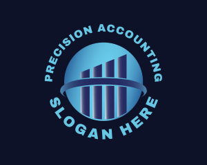 Realty Accounting Chart logo design