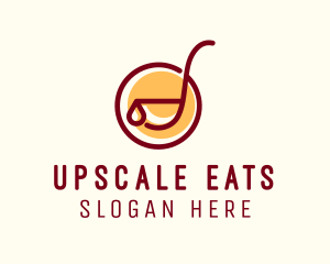 Soup Ladle Cooking  logo design