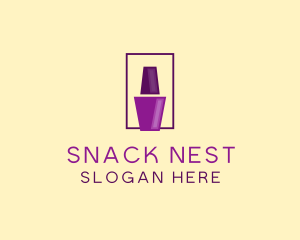 Purple Nail Polish logo design