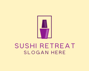 Purple Nail Polish logo design