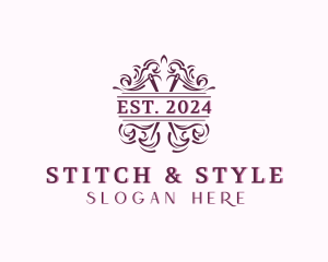 Tailoring Stitching Needle logo design