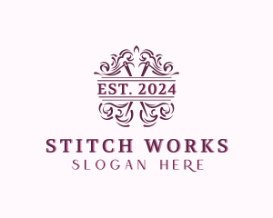 Tailoring Stitching Needle logo design