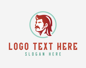 Mullet Man Hair logo