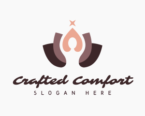 Elegant Yoga Lotus logo design