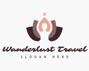 Elegant Yoga Lotus logo