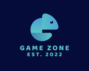 Gradient Blue Chameleon logo