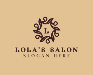 Feminine Floral Salon  logo design