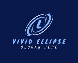 Ellipse Rotating Arrow logo