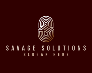 Luxury Industrial Letter S logo design