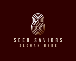 Luxury Industrial Letter S logo design