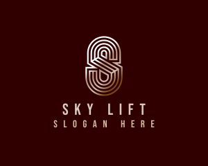 Luxury Industrial Letter S logo design